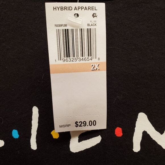 FRIENDS Love Tribe Hybrid Apparel T-Shirt in Size 2X - Picture 4 of 4